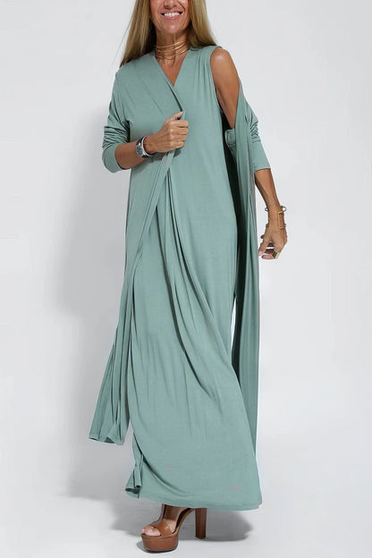 Women's Cardigan Maxi Set