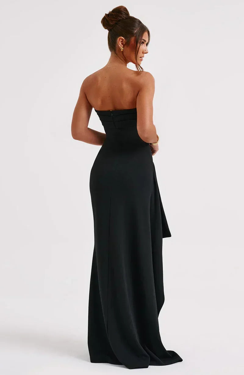 Women's Off Shoulder Maxi Dress Twisted Detail