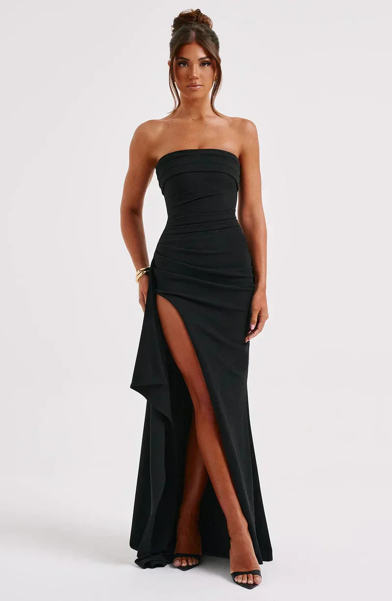 Women's Off Shoulder Twisted Maxi Dress