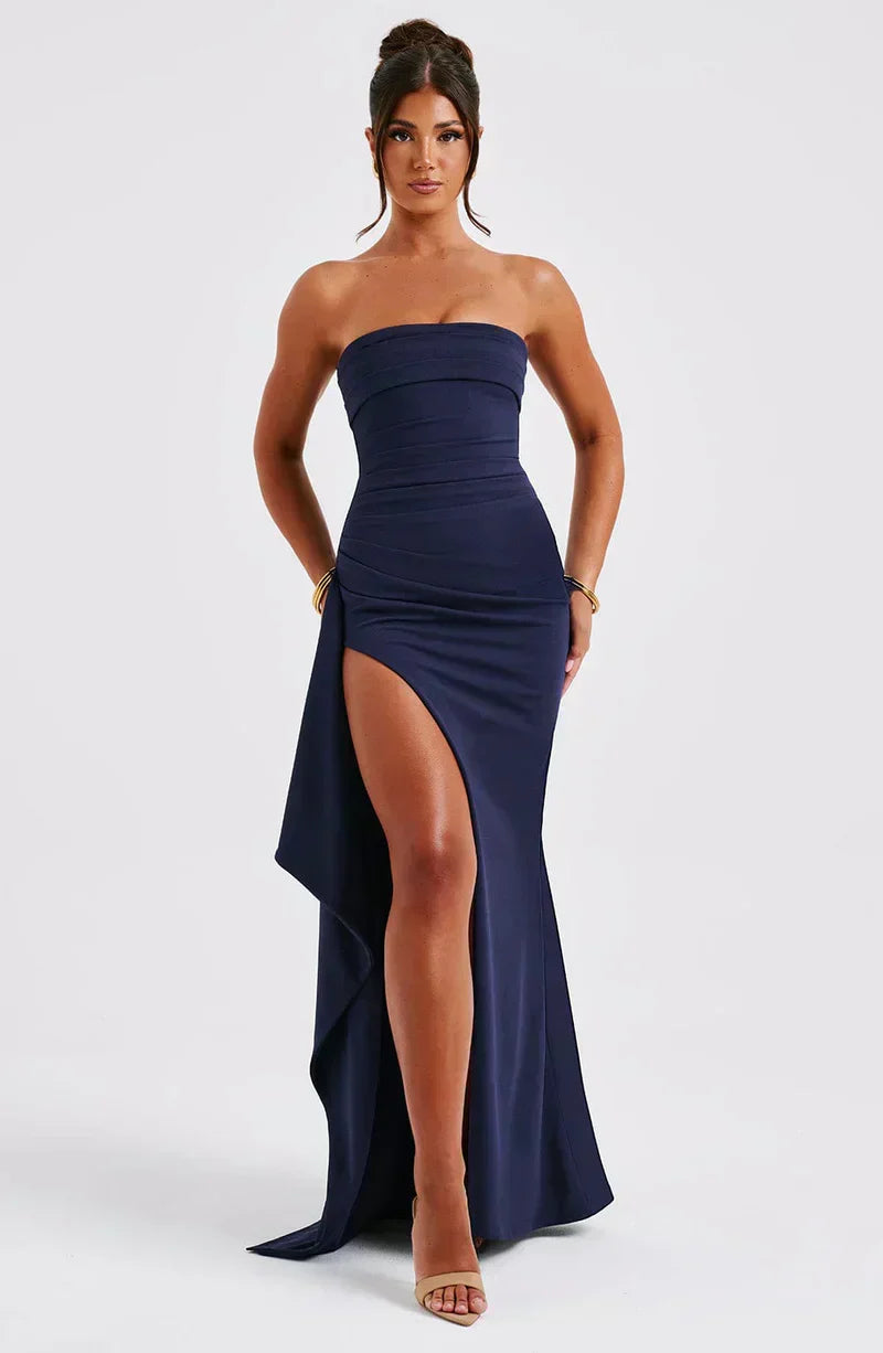 Women's Off Shoulder Twisted Maxi Dress