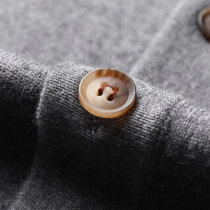 Image of Zane | Men's Button-Down Ribbed Knit Cardigan