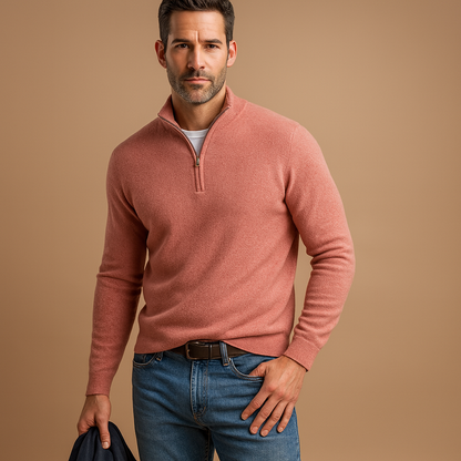 Warm zipped mens vest for men with a timeless design, ideal for daily wear, work, and casual outfits in autumn and winter.
