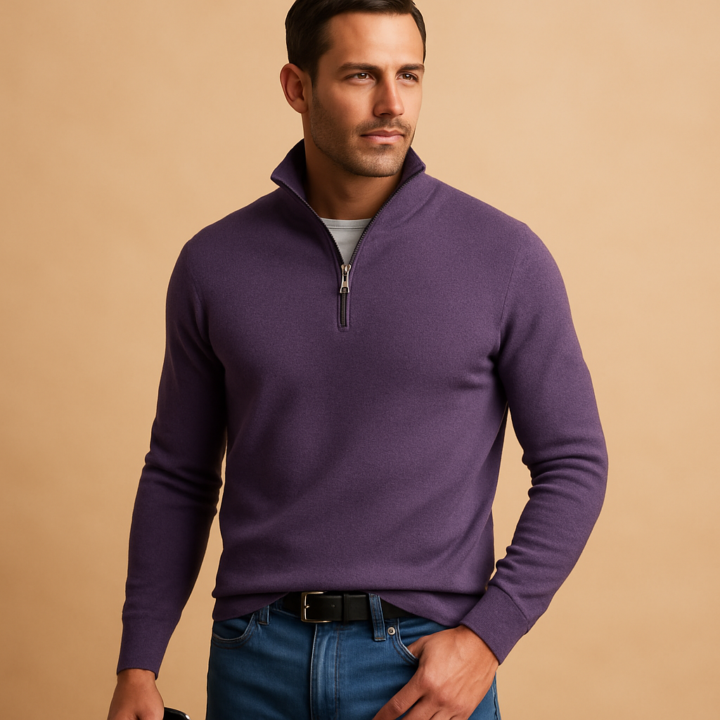 Warm zipped mens vest for men with a timeless design, ideal for daily wear, work, and casual outfits in autumn and winter.